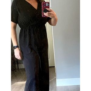 Woman's v neck jump suit